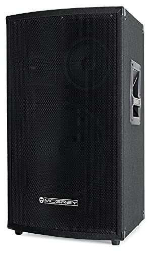 McGrey SL-12/3 3-Wege DJ PA Lautsprecher Box 30cm (12“) Subwoofer 600W (Passiv, 2-Wege System, Holzgehäuse) von McGrey