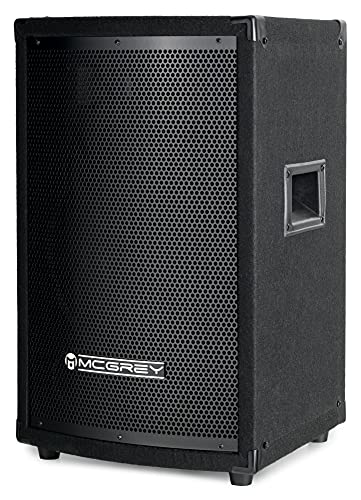 McGrey TP-10 DJ PA Lautsprecher Box 25cm (10“) Subwoofer 400W (Passiv, 2-Wege System, Holzgehäuse) von McGrey