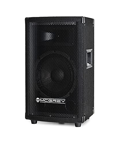 McGrey TP-8 DJ PA Lautsprecher Box 20cm (8“) Subwoofer 300W (Passiv, 2-Wege System, Holzgehäuse, 35mm Flansch) von McGrey