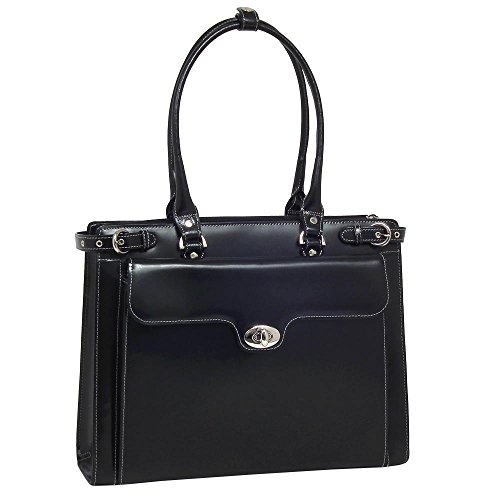 McKleinUSA Leder-Aktentasche für 39 cm (15,4 Zoll) großen Laptop W-Serie-Winnetka schwarz Schwarz Einheitsgröße von McKlein