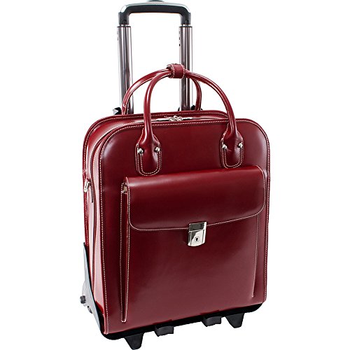 'Mcklein La Grange 15,4 Zoll Trolley Case Rot – Taschen von Laptops (39,1 cm (15,4), Trolley Case, Rot, Leder, 3,72 kg, 304,8 x 63,5 x 381 mm) von McKlein