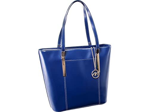 McKleinUSA Leder Ladie 's Tasche mit Tablet – Blau von McKlein