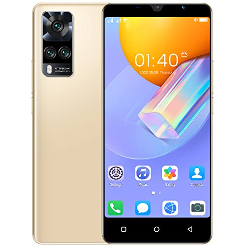 McMgc Günstige Mobiltelefone, 4,7 Zoll IPS-Display, Android OS, Dual-SIM-Karte und Dual-Kamera, günstiges Handy mit Bluetooth, WLAN, GPS (Y53s-Gold) von McMgc
