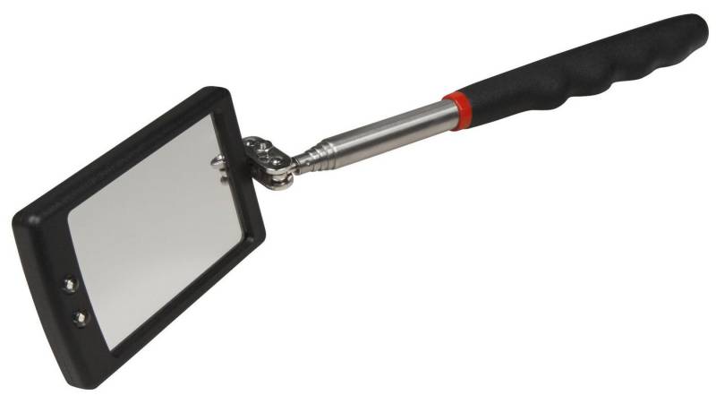 McPower Spiegel Werkzeug McPower mit LED, Teleskop 28-80cm, Spiegel 40x65mm HD+ Karte von McPower