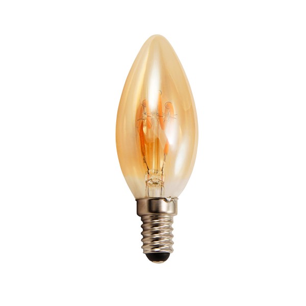 LED Kerzenlampe RETRO-GOLD-Filament - E14 - 2W - 150lm - 2200K LED Kerzenlampe RETRO-GOLD-Filament - E14 - 2W - 150lm - 2200K von McShine