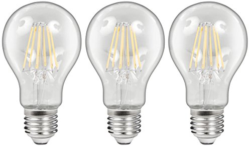 McShine LED Filament Glühlampen Set | 3x E27, 7,5W, 800lm, warmweiß 2700K | klar, dimmbar | Ersatz für 75W | energiesparende Retro-Leuchten im 3er-Pack McShine LED Filament Glühlampen Set | 3x E27, 7,5W, 800lm, warmweiß 2700K | klar, dimmbar | Ersatz für 75W | energiesparende Retro-Leuchten im 3er-Pack von McShine
