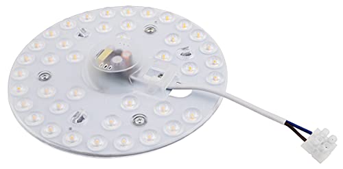 McShine - LED Modul Umrüstsatz für Deckenleuchten und Wandleuchten | Magnethalterung, Ø16,5cm, 20W, 1.800 lm, warmweiß, 4000K, step-dimmbar von McShine