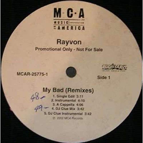 My Bad [Vinyl LP] von Mca