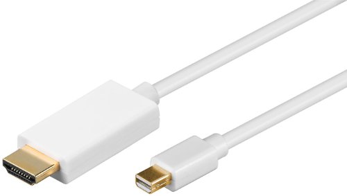 Mcab 7000095 HDMI Kabel (Mini-Displayport auf HDMI, 1 m) weiß von Mcab