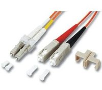 Mcab 7003311 OM3 LC-SC 50/125MJU 7,5m LSZH LWL Duplex Jumper Kabel aqua von Mcab