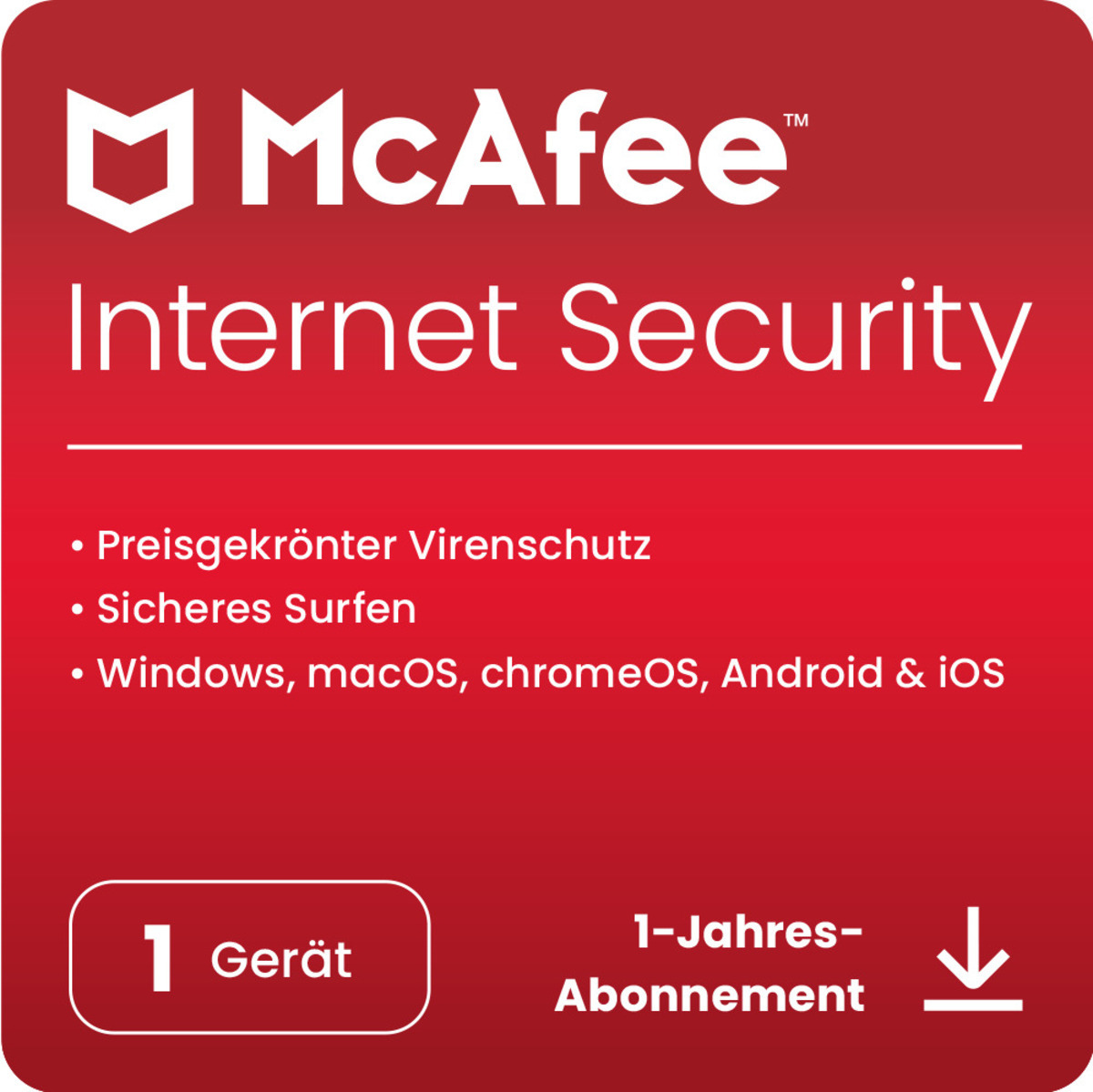 McAfee Internet Security [1 Gerät - 1 Jahr] von Mcafee