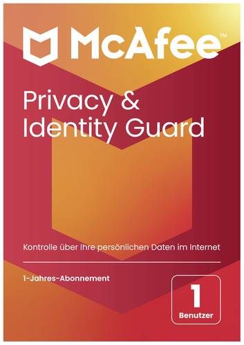 McAfee Privacy & Identity Guard Jahreslizenz, 1 Lizenz Windows, Mac, Android, iOS Antivirus von Mcafee