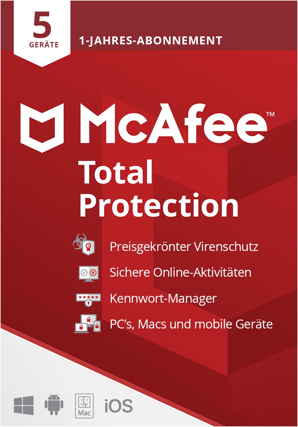 Total Protection für 5 Geräte von Mcafee