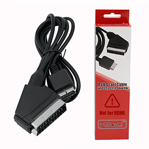 Gam3Gear Mcbazel RGB-Scart Kabel AV-Kabel mit Farbbox für PS3/PS2/PSOne PAL 1.8M von Mcbazel