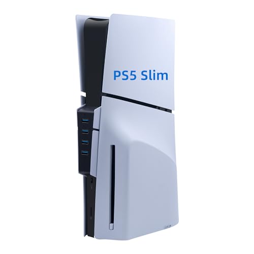 Mcbazel 4 Port PS5 Slim USB Erweiterung, USB 2.0 Hub Hochgeschwindigkeits Ladegerät Splitter Adapter für PS5 Slim, Nicht für PS5/PS5 Pro Mcbazel 4 Port PS5 Slim USB Erweiterung, USB 2.0 Hub Hochgeschwindigkeits Ladegerät Splitter Adapter für PS5 Slim, Nicht für PS5/PS5 Pro von Mcbazel