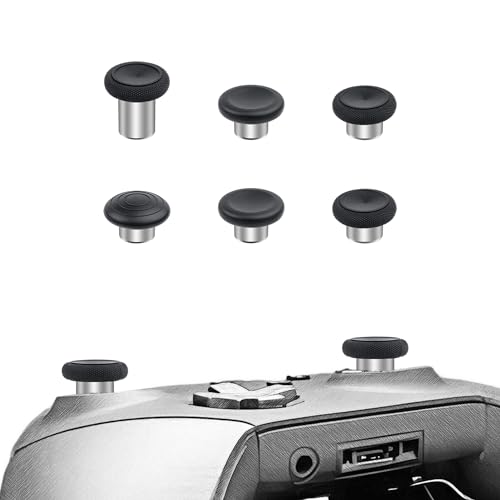Mcbazel 6 in 1 Metall Thumbsticks Magnetic Joysticks Analogsticks für Xbox Elite Serie 2 Controller von Mcbazel