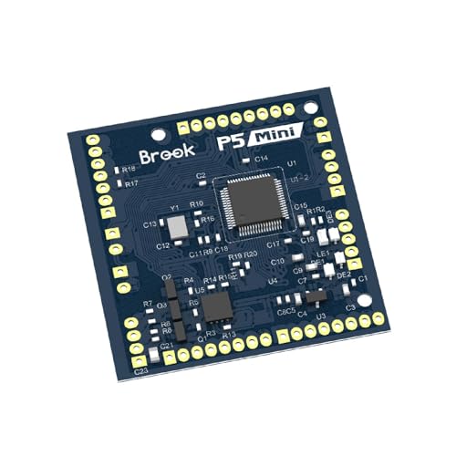 Mcbazel Brook P5 Mini Fighting Board für PS5-Kampfspiele/PS4/PS3/Switch/PC, unterstützt 18 Konfigurationen, unterstützt 4 SOCD-Modi, TURBO, LS/RS/DP-Umschaltung, PS5/PS4/PC-Verbindung von Mcbazel