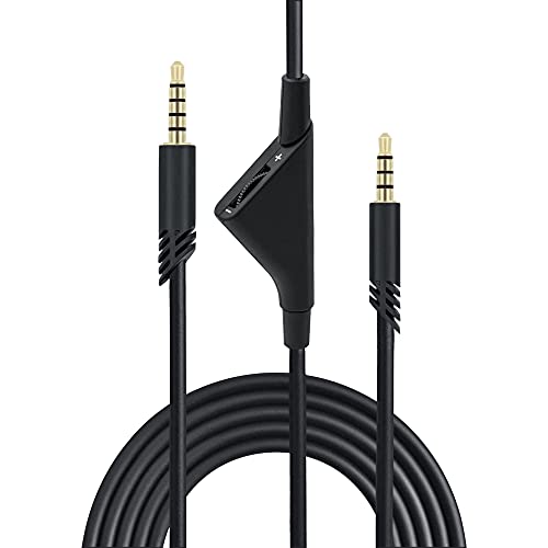 Mcbazel Ersatz-Audio-Aux-Kabel mit Lautstärkeregler für Astro A10/A30/A40 Headset PS5/PS4/Xbox One/Serie S/X/PC/Smartphone über eine 3,5-mm-Buchse - 2m von Mcbazel