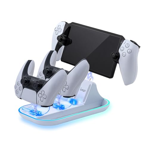 Mcbazel Ladestation, Ladegerät für PS Portal Remote Player/PS5 Controller mit RGB-Licht Mcbazel Ladestation, Ladegerät für PS Portal Remote Player/PS5 Controller mit RGB-Licht von Mcbazel