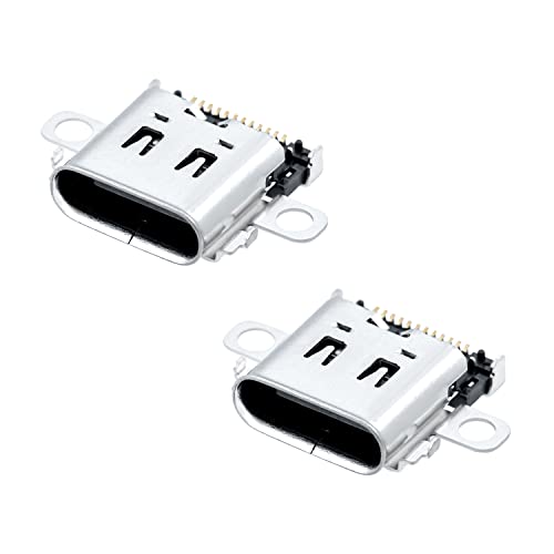 Mcbazel Lot 2 Switch Ladebuchse Stecker, Typ-C Ladeport Stecker Ersatz für NS Switch Konsole nur von Mcbazel