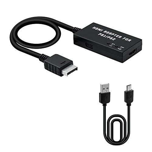 Mcbazel PS1/PS2 HDTV HDMI Adapter Unterstützung 4:3/16:9 Bildschirmverhältnis 480p/720p HDMI Konverter für PS1/PS2 von Mcbazel