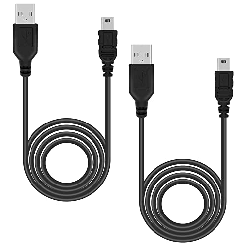 Mcbazel PS3 Ladekabel 2Pcs 1M PS3 Controller Ladekabel Mini USB Kabel für Sony PS3 / PS3 Slim/Dualshock 3 Controller von Mcbazel