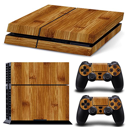 Mcbazel Pattern Serie Decals Vinyl Skin Aufkleber für Original PS4 Only (Not for PS4 Slim/Pro) Holzmaserung von Mcbazel