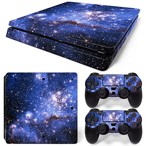 Mcbazel Pattern Series Decals Vinyl Haut Aufkleber für PS4 Slim (Blau Galaxy) von Mcbazel