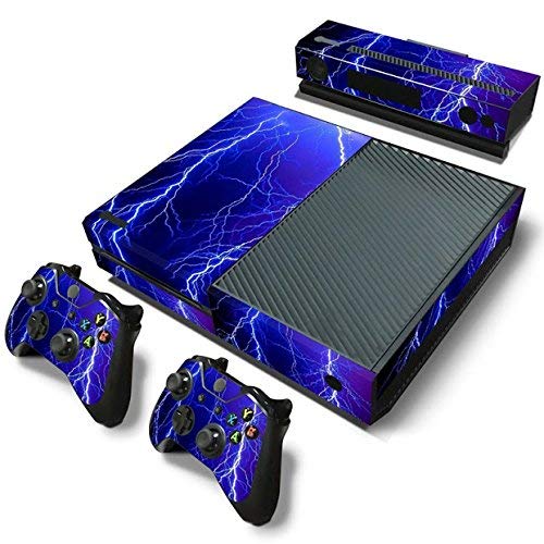 Mcbazel Pattern Series Decals Vinyl Skin Sticker for Original Xbox One (Not for Xbox One S/Xbox one X) Blue Thunder von Mcbazel