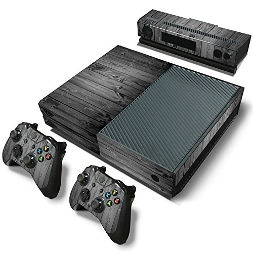 Mcbazel Pattern Series Decals Vinyl Skin Sticker for Original Xbox One (Not for Xbox One S/Xbox one X) Gray Wood von Mcbazel