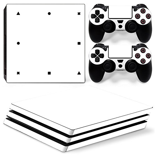 Mcbazel Pattern Series Vinyl Skin Sticker for PS4 Pro Controller & Console Protect Cover Decal Skin (White) von Mcbazel