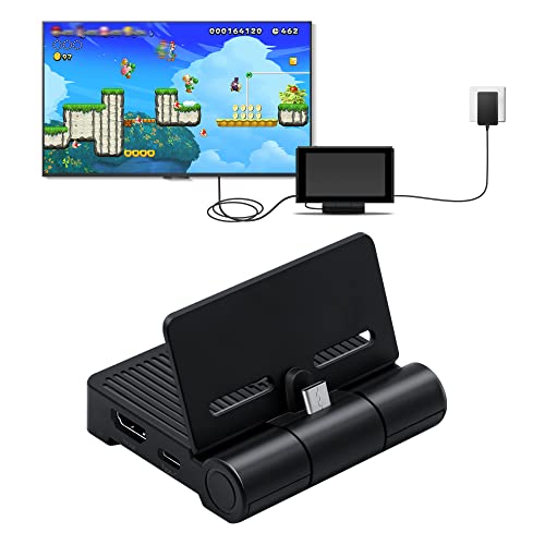 Mcbazel Switch TV-Dockingstation - Ideal für Switch/Switch OLED mit Typ C, USB 3.0 & HDMI-Anschluss - Switch Ladeständer für TV-Modus von Mcbazel