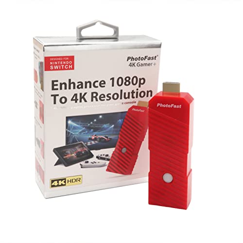 PhotoFast 4K Gamer+ Enhance 1080p to 4K Resolution Adapter Switch Konsole Videoprozessor für NS Switch/Switch OLED/PS4/Wii U/Chromecast/Apple-TV PhotoFast 4K Gamer+ Enhance 1080p to 4K Resolution Adapter Switch Konsole Videoprozessor für NS Switch/Switch OLED/PS4/Wii U/Chromecast/Apple-TV von Mcbazel