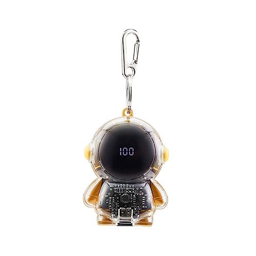 Mcclellanty Mini SchlüSselanhäNger Power Bank Digitalanzeige Spaceman Power Emergency Pod Wasserdicht 1500MAh Ultraleicht für Camping B von Mcclellanty