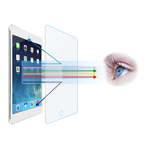 McgojoHi Displayschutzfolie aus gehärtetem Glas für 24,6 cm (9,7 Zoll) iPad Air 1/Air 2/iPad Pro/iPad 5. / 6. Generation, Anti-Blaulicht, blockiert übermäßiges schädliches Blaulicht und UV-9H, von McgojoHi