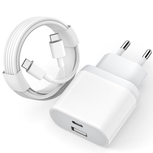 USB C Ladegerät Netzteil mit Ladekabel 2M - Replacement for iPhone 16 15/16 15 Pro/16 15 Pro Max/16 15 Plus - Stecker Adapter 20W Charger et Type C Schnellladekabel für Pad Air Mini Mcukdae 03 von Mcukdae