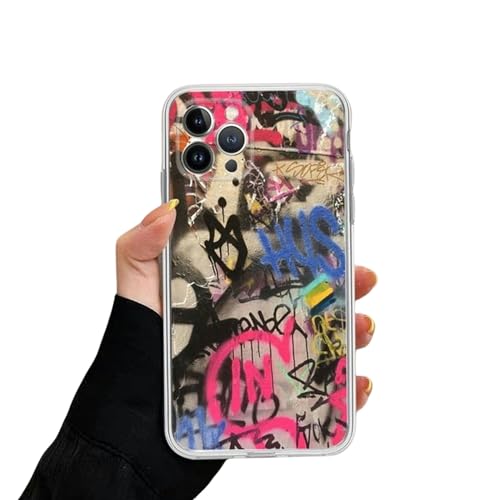 MdybF Handyhülle Graffiti -Telefonhülle Für iPhone 14 13 12 Mini 11 Pro Soft Silikonabdeckung-Für iPhone 12 Mini-Z1 von MdybF