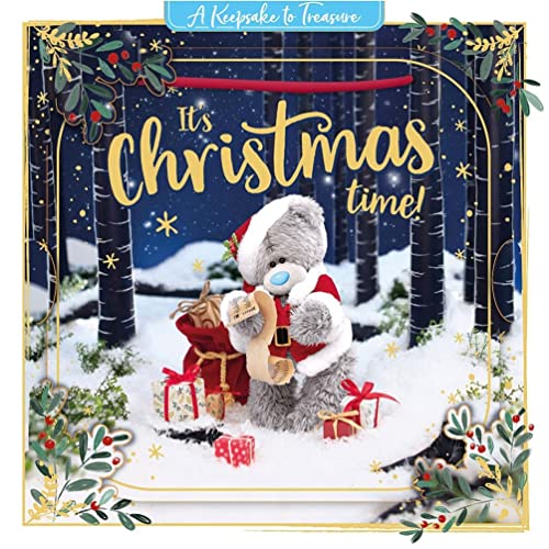 Me To You Bear 3D holografische Weihnachtskarte "Its Christmas" von Me To You Bear