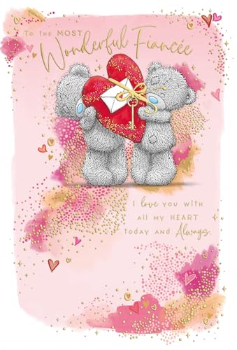 Me To You Bear Wunderbare Valentinstagskarte für Verlobte von Me To You Bear