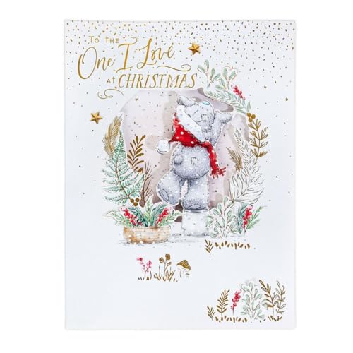 Me To You Tatty Teddy Luxuriöse handgefertigte Weihnachtskarte in Andenken-Box, 30,5 x 22,9 cm, offizielle Kollektion von Me To You Bear