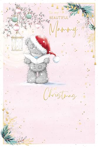 Me To You Tatty Teddy Weihnachtskarte "To My Beautiful Mammy", 15,2 x 22,9 cm, offizielle Kollektion von Me To You Bear