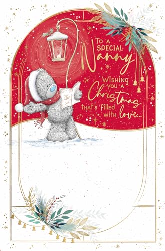 Me To You Tatty Teddy Weihnachtskarte für eine besondere Nanny, 12,7 x 20,3 cm, offizielle Kollektion von Me To You Bear