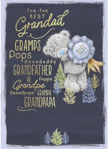 Me to You Tatty Teddy Vatertagskarte "Best Grandad", offizielle Kollektion, 12,7 x 17,8 cm von Me To You Bear