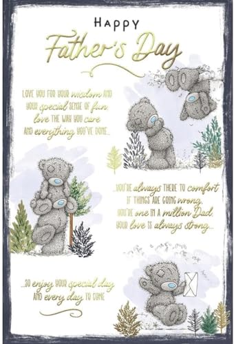 Me to You Tatty Teddy Vatertagskarte "One in a Million Dad", 15,2 x 22,9 cm, offizielle Kollektion von Me To You Bear