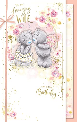 ME TO YOU Wife Birthday Bears Kissing Geburtstagskarte von Me to You