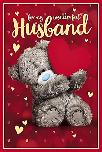 Me To You ALM93046 Geburtstagskarte mit Aufschrift For My Wonderful Husband, gemischt, Größe: 15,2 x 22,9 cm von Me to You