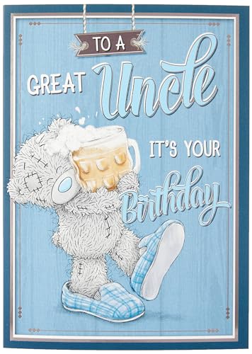 Me To You ASS01118 Geburtstagskarte mit Aufschrift To A Great Uncle, gemischt, Größe: 12,7 x 17,8 cm von Me to You