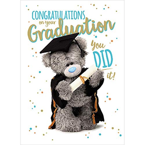 Me To You Bear Tatty Teddy ASS93005 Grußkarte mit Foto-Finish, Aufschrift Congratulations on Your Graduation, Weiß, 12,7 x 17,8 cm Me To You Bear Tatty Teddy ASS93005 Grußkarte mit Foto-Finish, Aufschrift Congratulations on Your Graduation, Weiß, 12,7 x 17,8 cm von Me to You