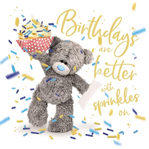 Me To You Geburtstagskarte Birthdays Are Better With Sprinkles, Größe: 15,2 x 15,2 cm von Me to You