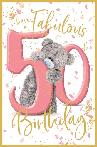 Me To You Geburtstagskarte zum 50. Geburtstag, 50. Geburtstag von Me To You Bear